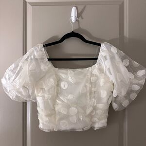 White Charmed Hearts blouse!